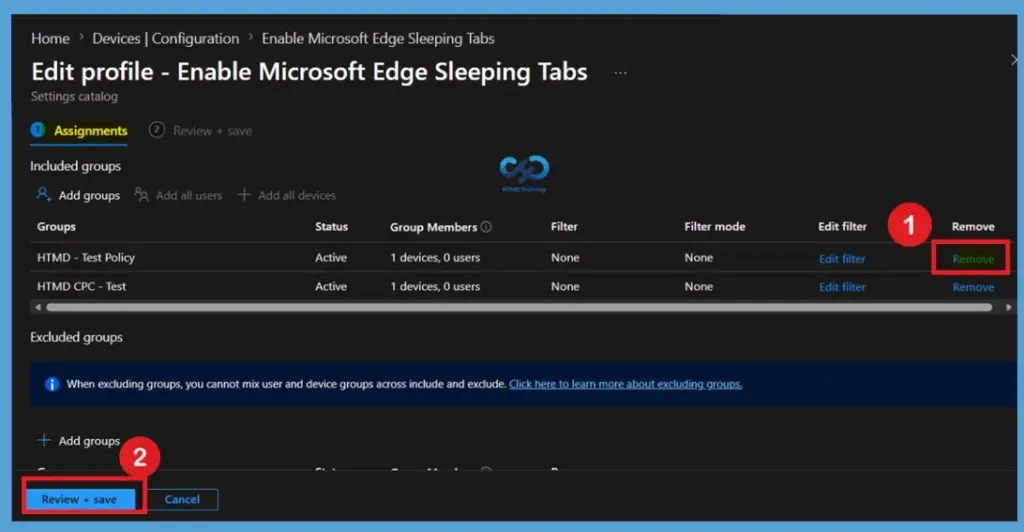 How to Set Microsoft Edge Background Tab Inactivity Timeout for Sleeping Tabs using Intune Policy -Fig.13