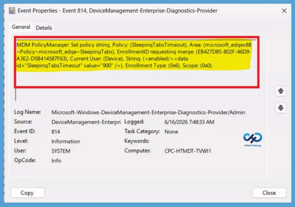 How to Set Microsoft Edge Background Tab Inactivity Timeout for Sleeping Tabs using Intune Policy -Fig.11