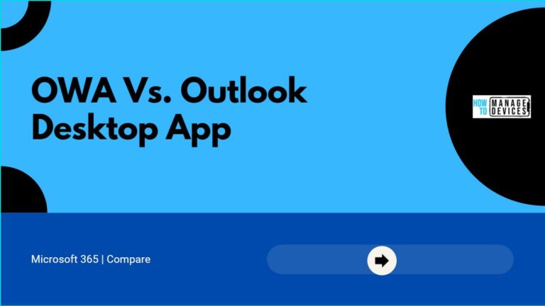 OWA instead of Outlook Desktop App
