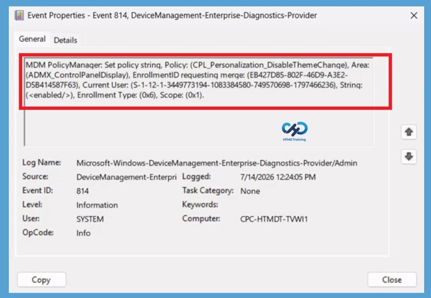 Prevent Users from Changing Windows Themes to Maintain a Consistent Desktop Experience using Intune -Fig.11