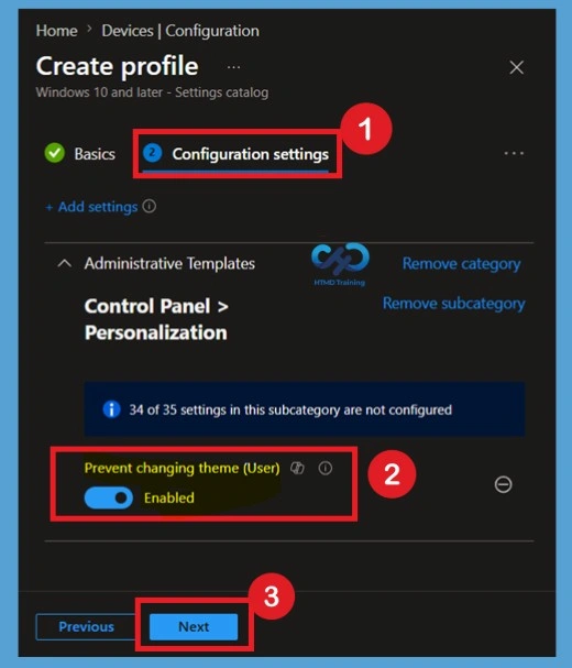 Prevent Users from Changing Windows Themes to Maintain a Consistent Desktop Experience using Intune -Fig.6