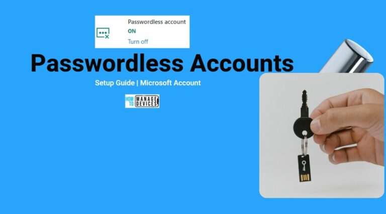 Setup Passwordless Login for Microsoft Accounts