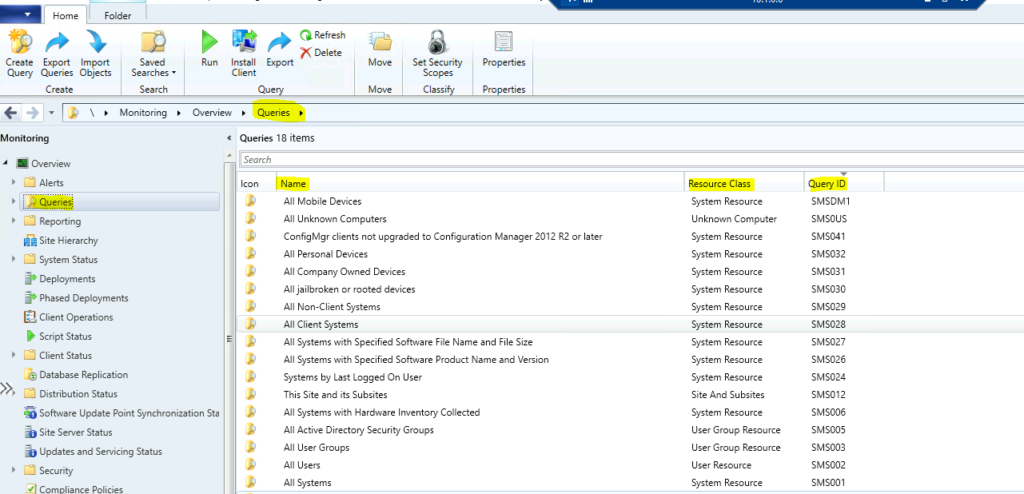 Easiest Method to Create SCCM WQL Queries for Collection - Default List of SCCM WQL Queries