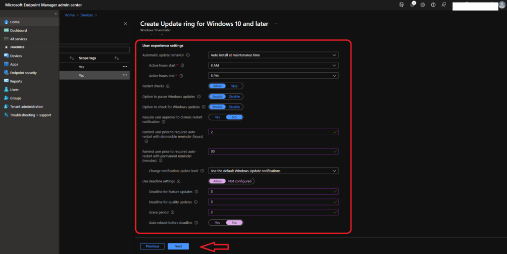 Cloud PC Patching Process using Intune WUfB Policies