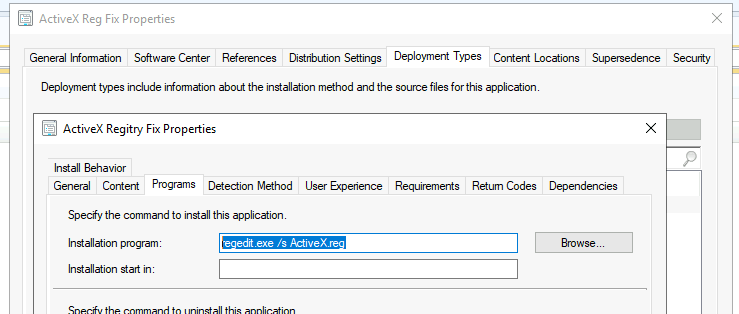 SCCM FIX: Deploy Registry File Installation Program