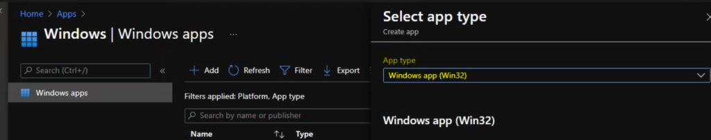 Create Intune  Windows app (Win32) for Fiddler