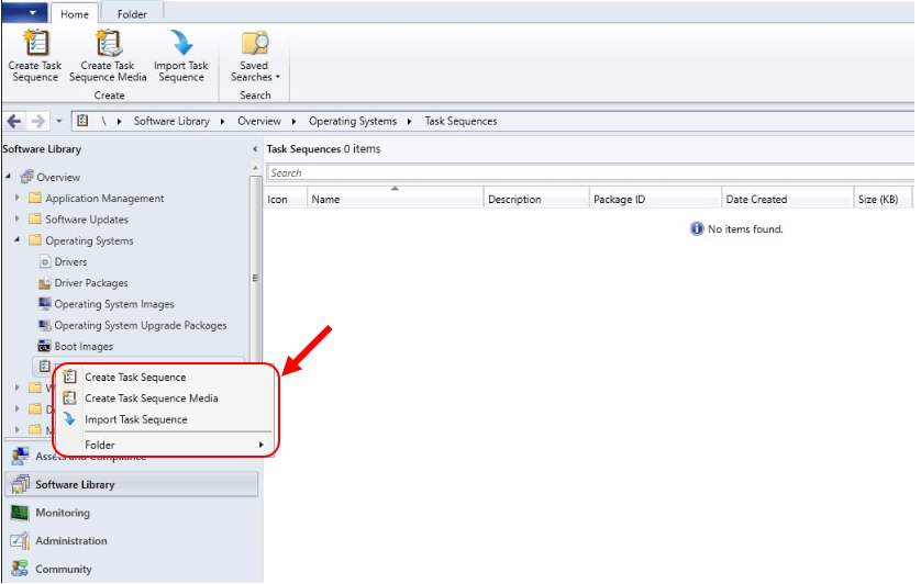 Create MDT Task Sequence Missing from SCCM Console