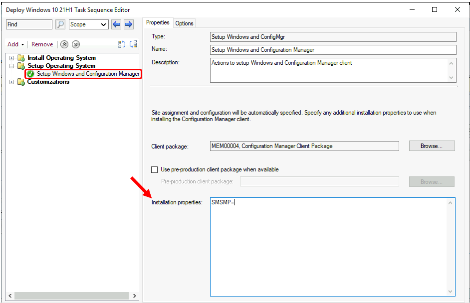 SCCM Task Sequence Step: FIX -Task Sequence failed with error code 0x87d00269 