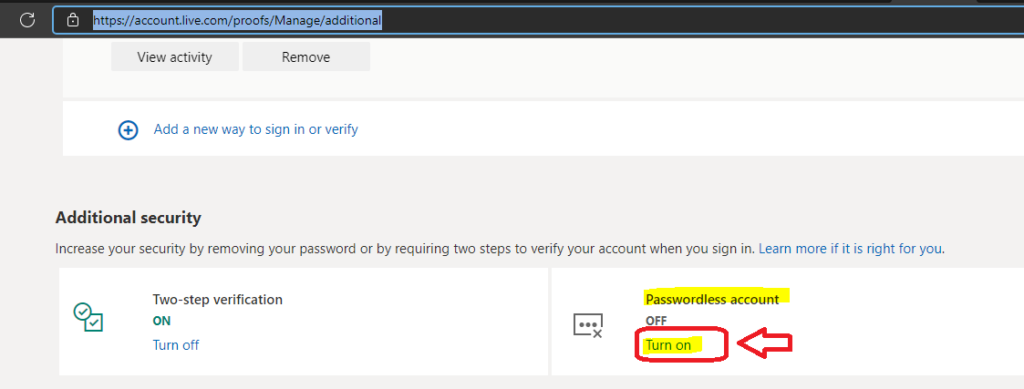 How to Setup Passwordless Login for Microsoft Accounts