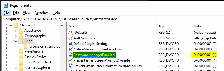 Registry Level Troubleshooting for Intune Security Policy Deployment