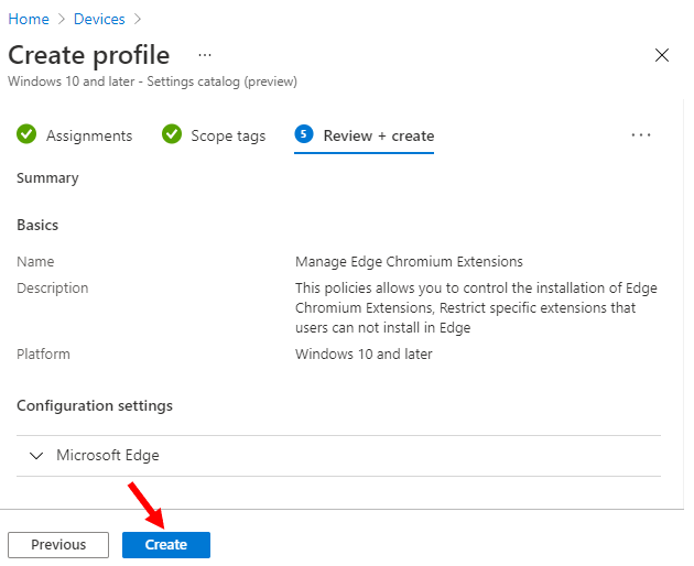 Manage Microsoft Edge Chromium extensions with Microsoft Intune