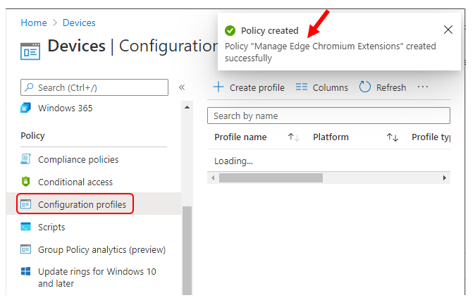 Your admin has blocked Extension - Edge message