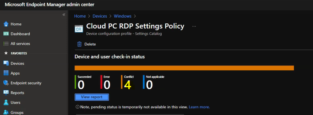 Configure Cloud PC RDP Properties using Intune Settings Catalog 9 Fix Intune Policy Conflict in Intune