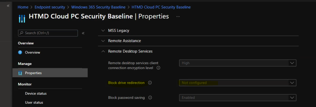 Configure Cloud PC RDP Properties using Intune Settings Catalog 11 Configure Cloud PC RDP Properties using Intune Settings Catalog 1
