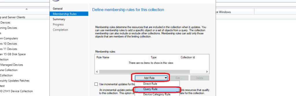 Windows Server 2022 Dynamic Device Collection based on Build Number