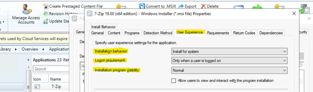 Per User Vs Per Device SCCM App Deployment Options | User Experience Settings 2 Define All Users or A User SCCM App Deployment Type