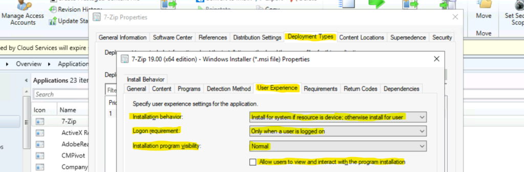 Per User Vs Per Device SCCM App Deployment Options | User Experience Settings 1