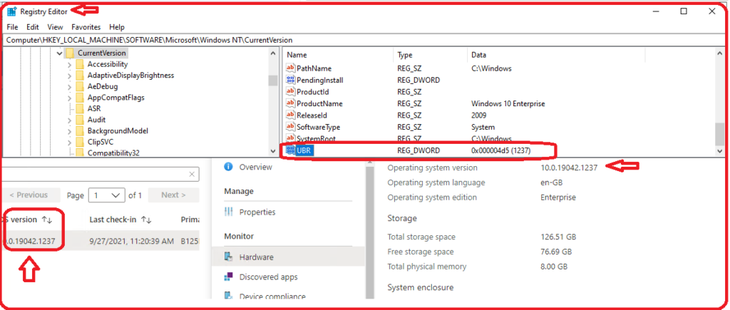 Potential Fixes for Intune SCCM with Windows 10 Cumulative Update KB5005611