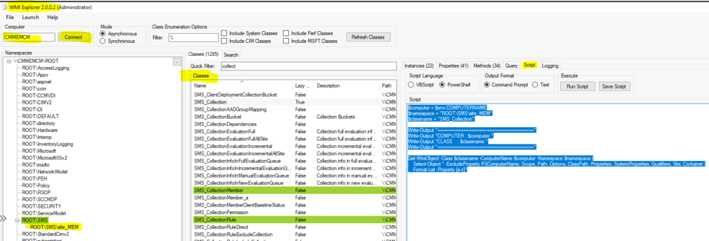 WMI Explorer Tool for advanced troubleshooting