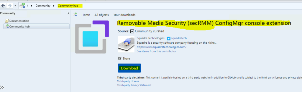 Download Console Extensions from Community Hub How to Install SCCM Console Extensions