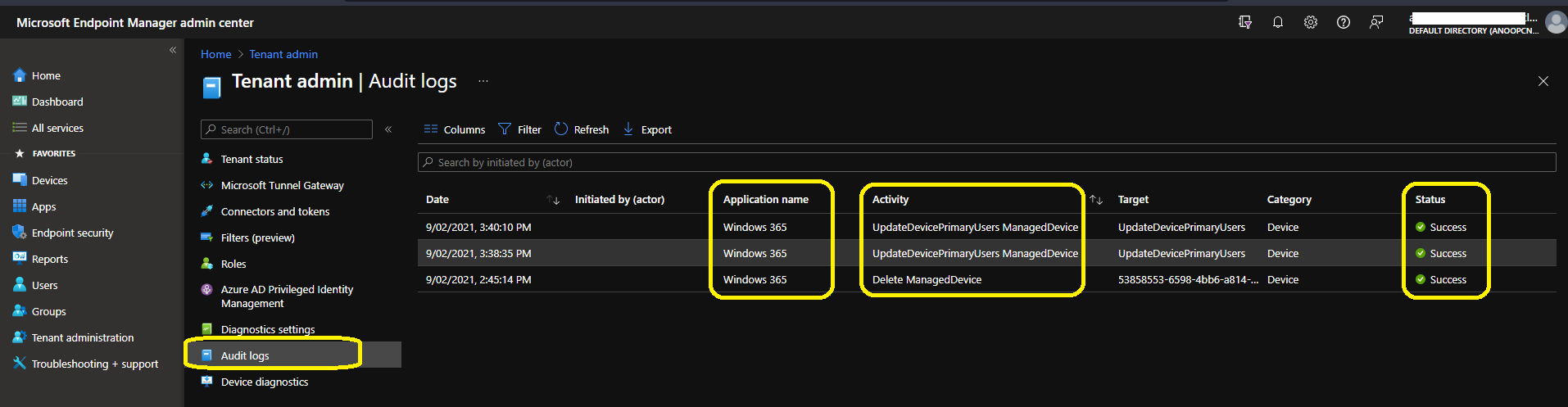 view audit logs windows