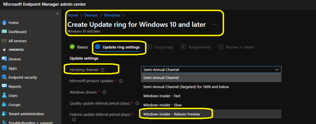 Windows 10 21H2 Deployment Options for Commercial Preview Build