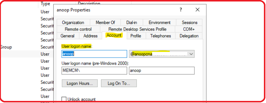 SCCM Logs Show IsDomainUser IsCloudUser - Active Directory UPN