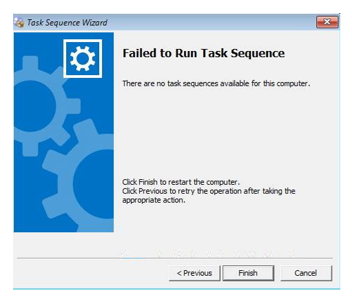 FIX: SCCM There are no task sequences available for this computer