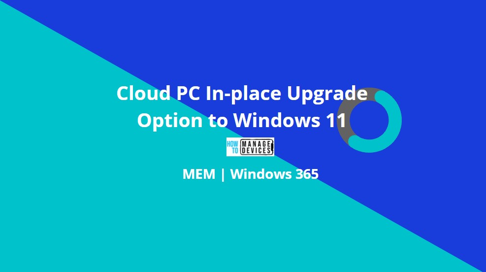 Cloud PC In-Place Upgrade to Windows 11
