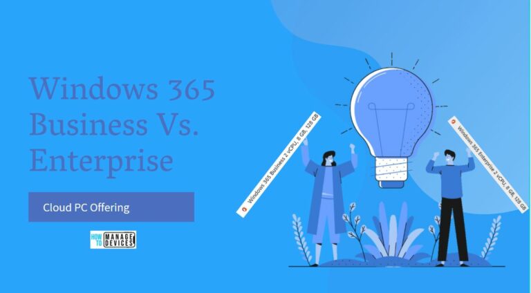 Compare Windows 365 Business Vs Enterprise Cloud PC