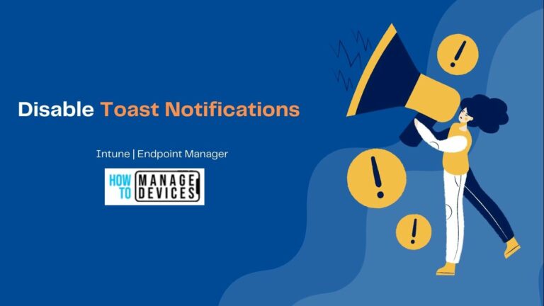 Disable Toast Notifications from Lock Screen using Intune