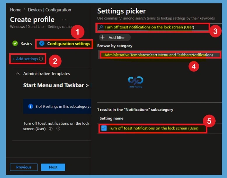 How to Turn Off Lock Screen Toast Notifications with Microsoft Intune Policy- Fig.4