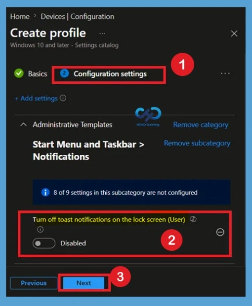 How to Turn Off Lock Screen Toast Notifications with Microsoft Intune Policy- Fig.5
