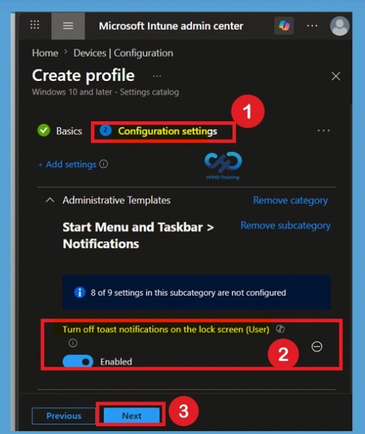 How to Turn Off Lock Screen Toast Notifications with Microsoft Intune Policy- Fig.6