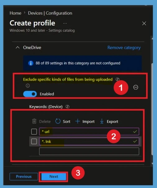 How to Prevent OneDrive from Uploading Specific Files using Intune- Fig.6