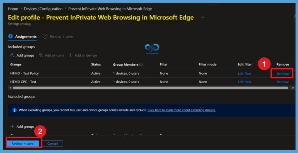 Prevent InPrivate Web Browsing in Microsoft Edge using Intune -Fig.13