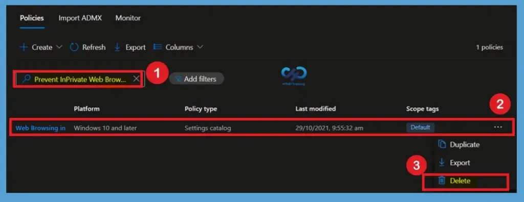 Prevent InPrivate Web Browsing in Microsoft Edge using Intune -Fig.12