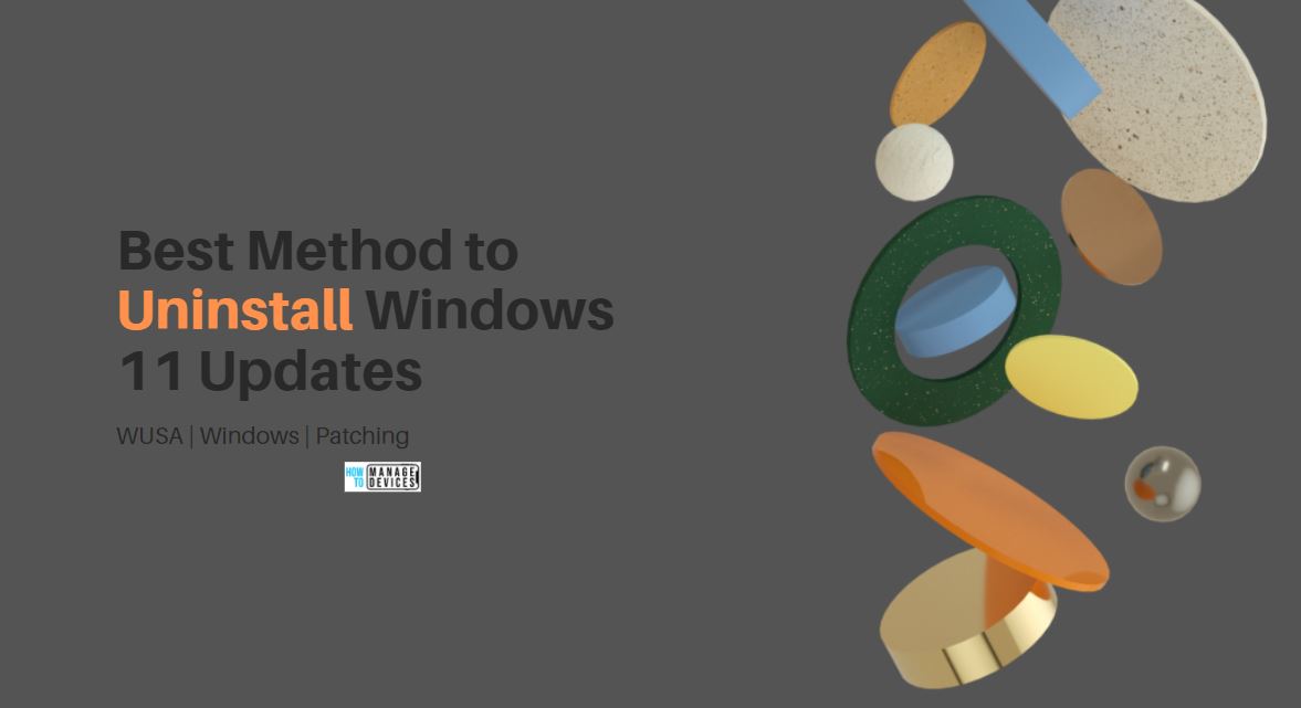 Remove Windows 11 Update Patch Latest Cumulative Update 1 Remove Windows 11 Update Patch