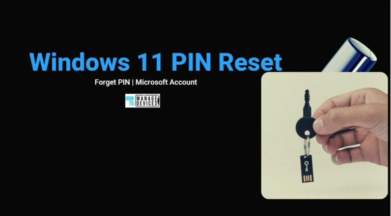 Reset Windows 11 PIN Fix Forgot PIN Issue
