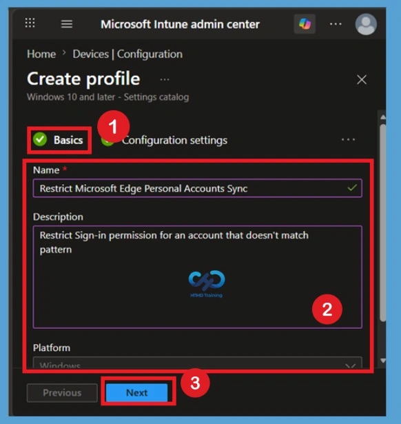 Configure Edge Sign-in Restrictions for Organizational Accounts using Intune Policy 4 Configure Edge Sign-in Restrictions for Organizational Accounts using Intune Policy - Fig.3