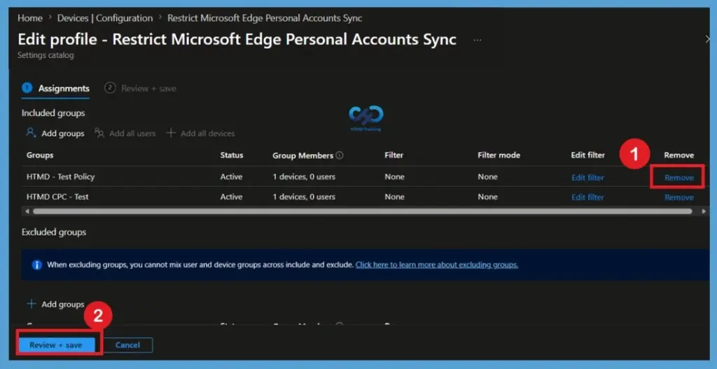 Configure Edge Sign-in Restrictions for Organizational Accounts using Intune Policy 13 Configure Edge Sign-in Restrictions for Organizational Accounts using Intune Policy - Fig.11