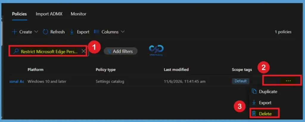 Configure Edge Sign-in Restrictions for Organizational Accounts using Intune Policy 14 Configure Edge Sign-in Restrictions for Organizational Accounts using Intune Policy - Fig.12