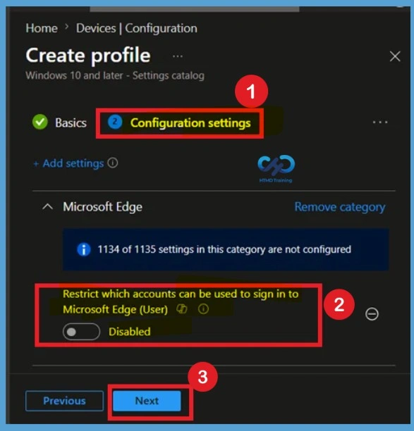 Configure Edge Sign-in Restrictions for Organizational Accounts using Intune Policy 6 Configure Edge Sign-in Restrictions for Organizational Accounts using Intune Policy - Fig.5