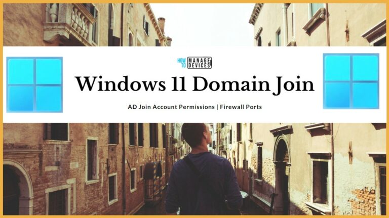 Windows 11 AD Domain Join