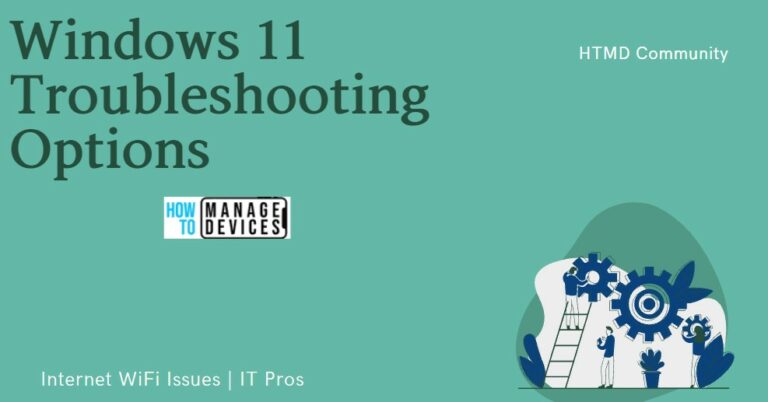 Windows 11 Troubleshooting Options Fixes