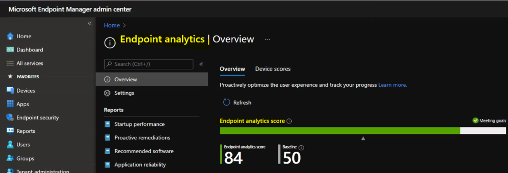 Cloud PC Monitoring Health Performance Using Endpoint Analytics Intune 1