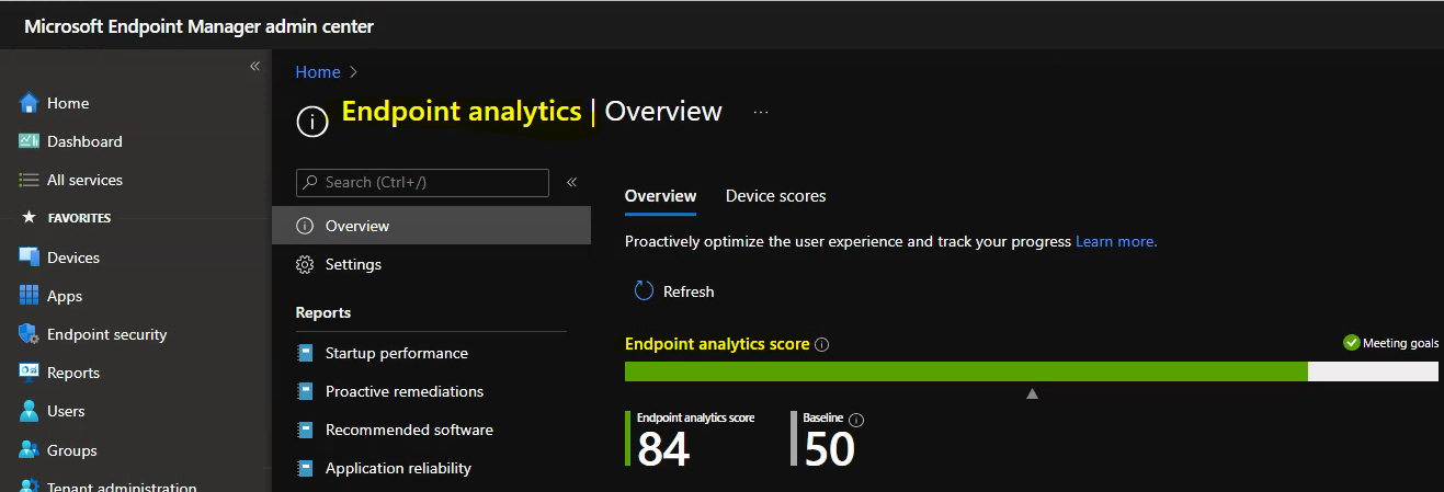 Cloud PC Monitoring Health Performance Using Endpoint Analytics Intune ...