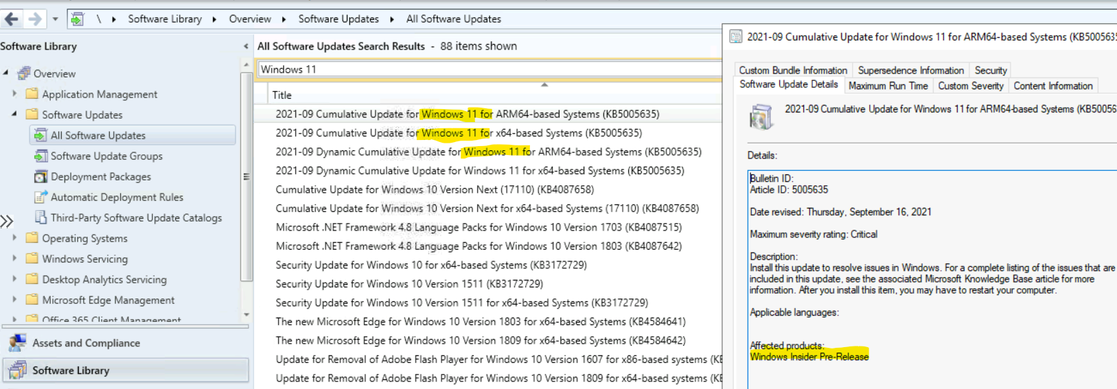 Enable Windows 11 Patching Using SCCM WSUS | HTMD Blog