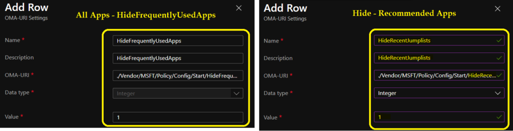 Hide All Apps Recommended Apps Sections from Windows 11 Start Menu