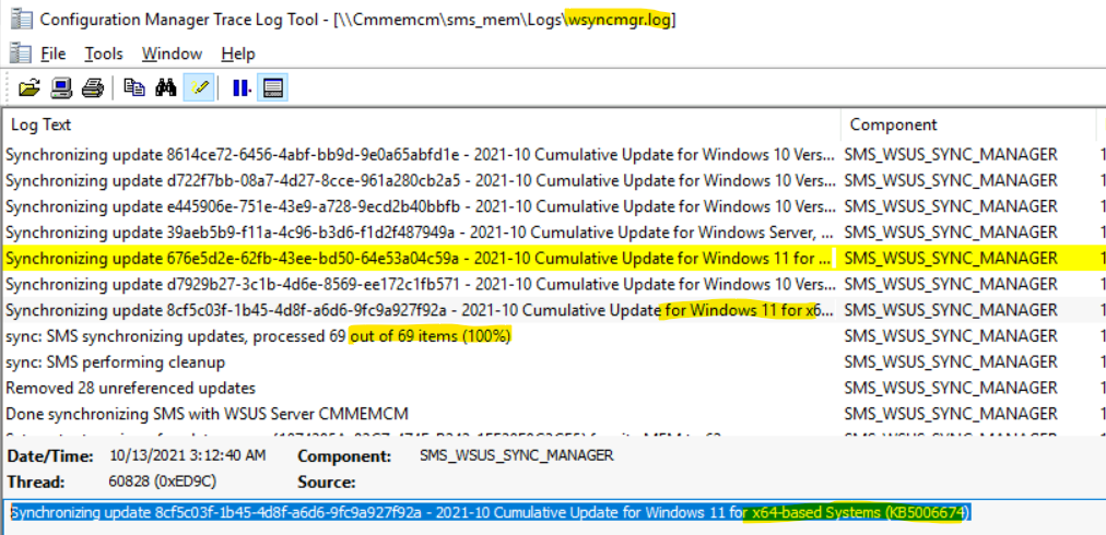  Understanding WSUS Update Sync Process for Windows 11 